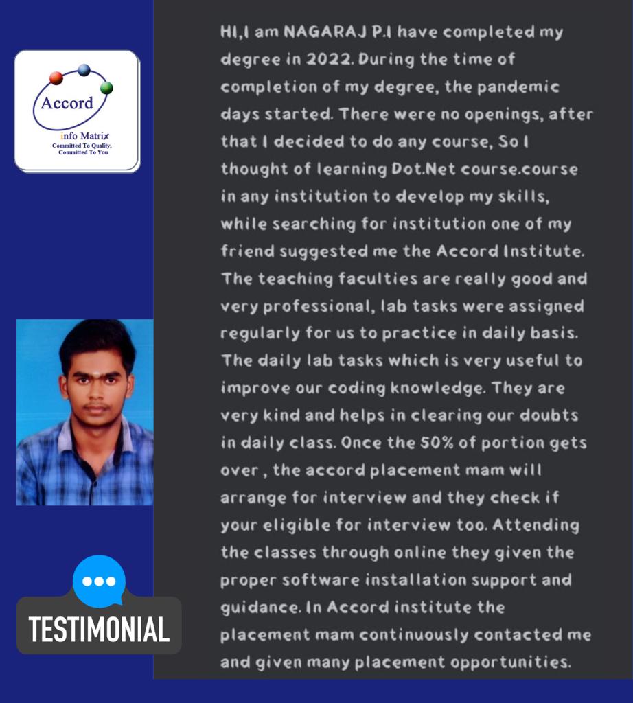 Dot Student Testimonial